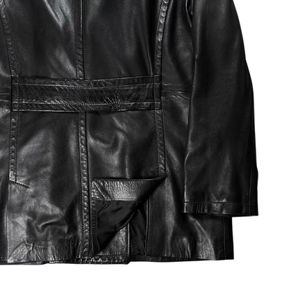 Gucci by Tom Ford Military Leather Peacoat - AW96