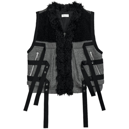 Dries Van Noten Bondge Strap Fur Vest - AW14