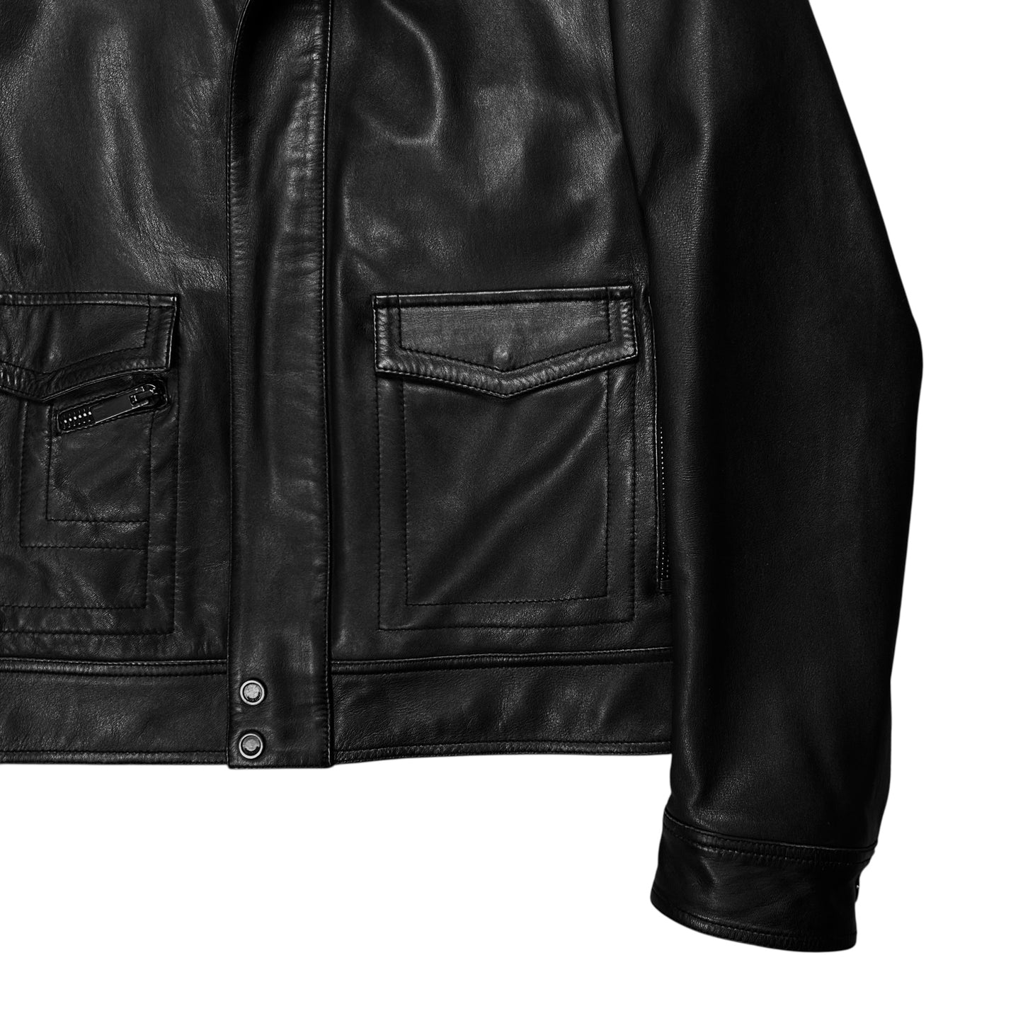 Givenchy Zip Pocket Leather Jacket - AW16