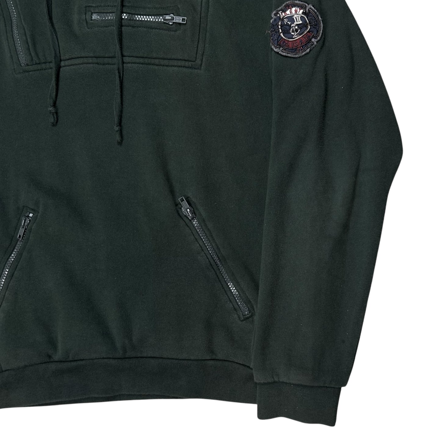 RAF by Raf Simons Multi Zip Crest Hoodie - 2010s