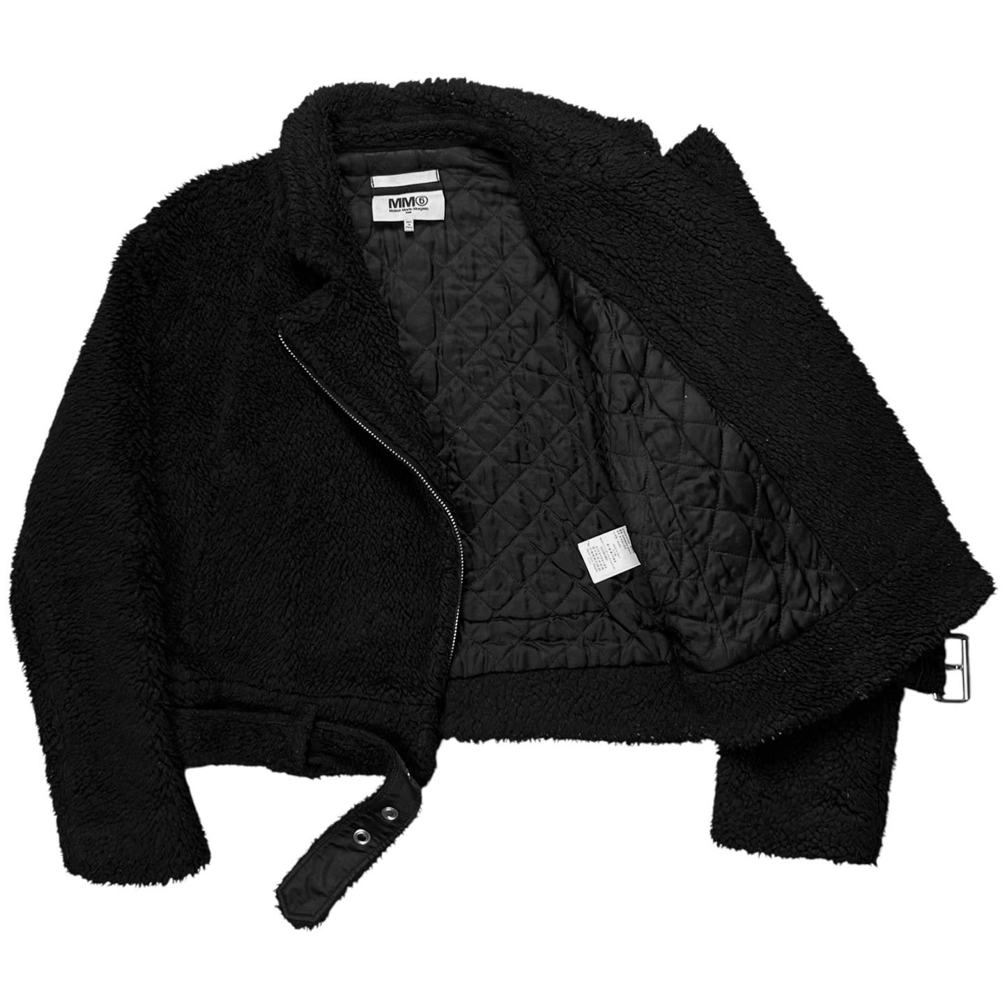 MM6 Maison Martin Margiela Belted Sherpa Bomber Jacket - AW15