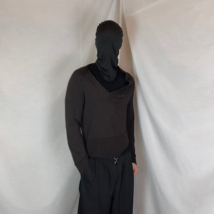 Maison Martin Margiela Asymmetric V-Neck Sweater - AW06