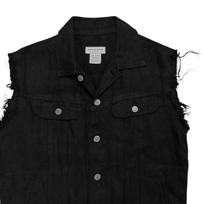 Dries Van Noten Distressed Trucker Vest