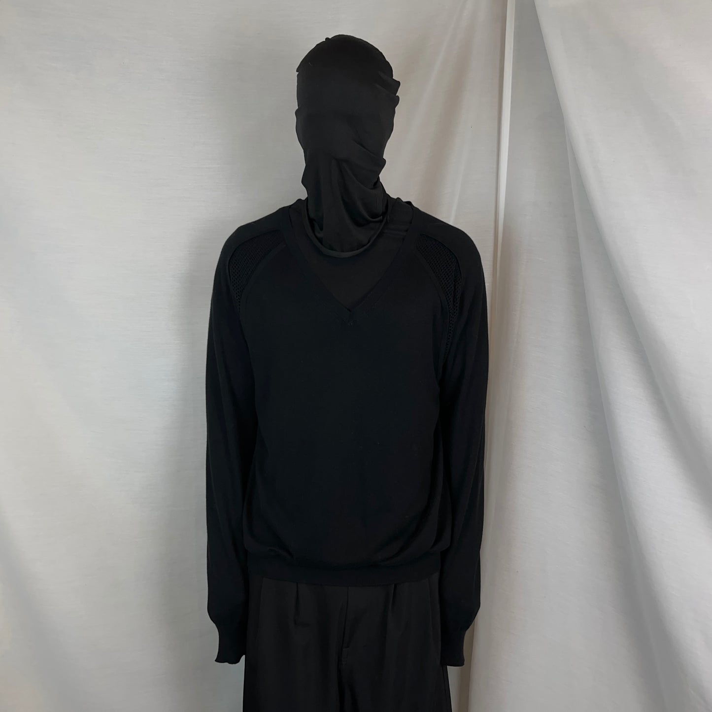 Dior Homme Perforated V-Neck Sweater - SS10