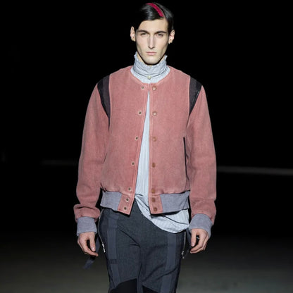 Dries Van Noten Varsity Wool Bomber Jacket - AW14