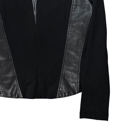 Helmut Lang Asymmetric Panel Leather Jacket - AW11