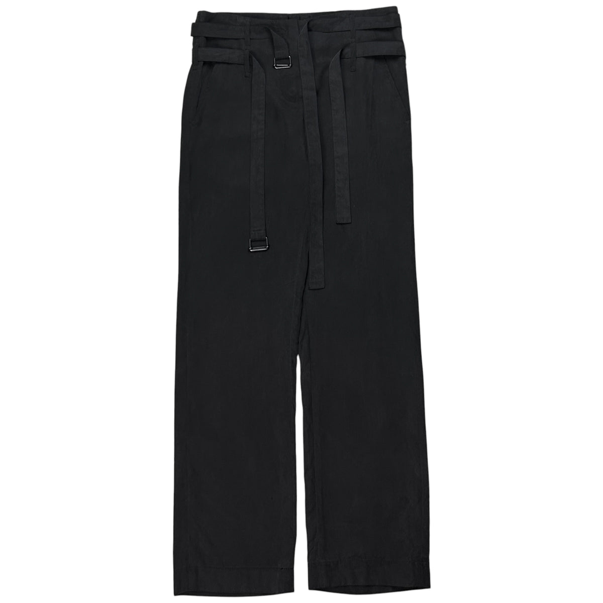 Ann Demeulemeester Dual Bondage Strap Cropped Silk Trousers - SS03