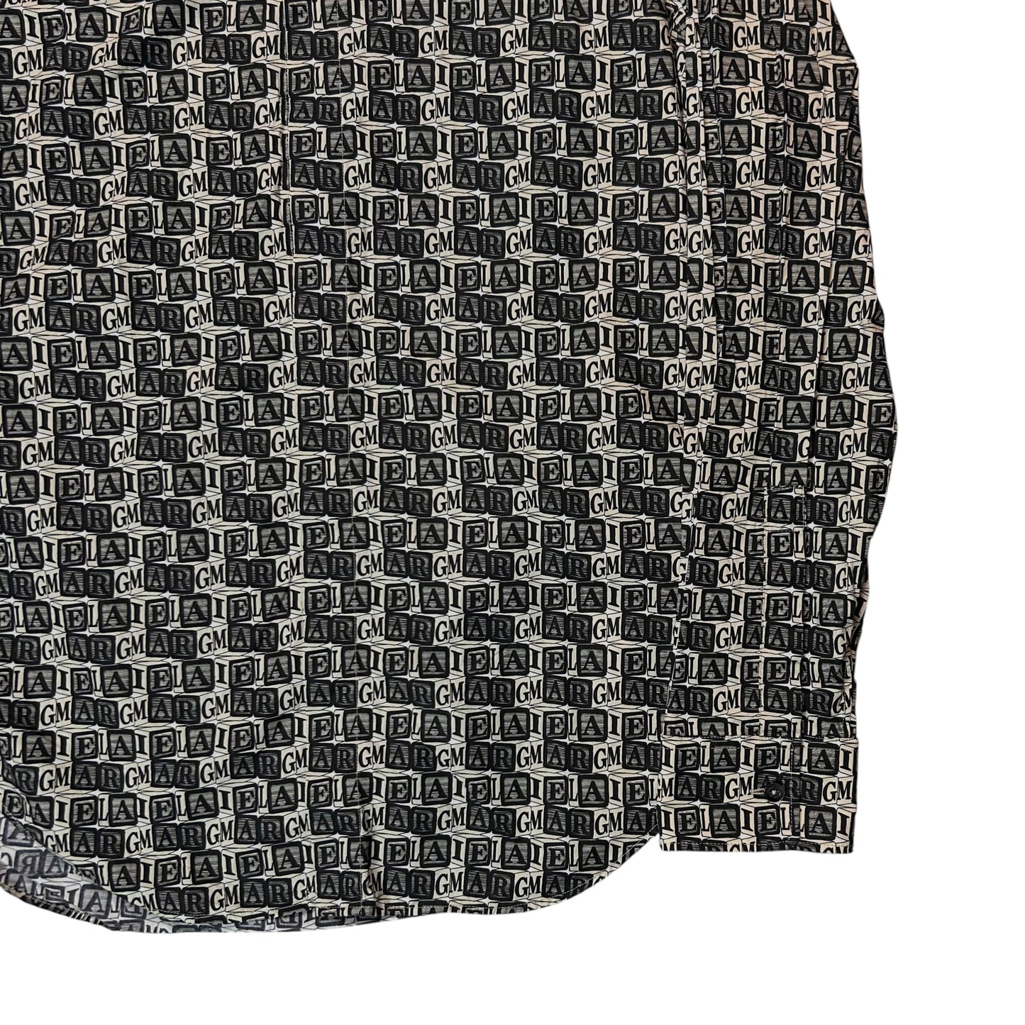Maison Margiela Logo Cube Print Shirt - SS19