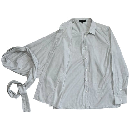 Kris Van Assche Asymmetric Wrap Layer Scarf Shirt