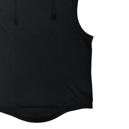 Yohji Yamamoto Pour Homme Panelled Sleeveless Hoodie - SS19