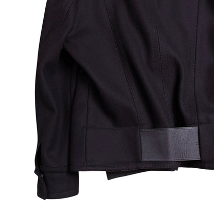 Gucci by Tom Ford Asymmetric Velcro Belted Cashmere Jacket - AW04