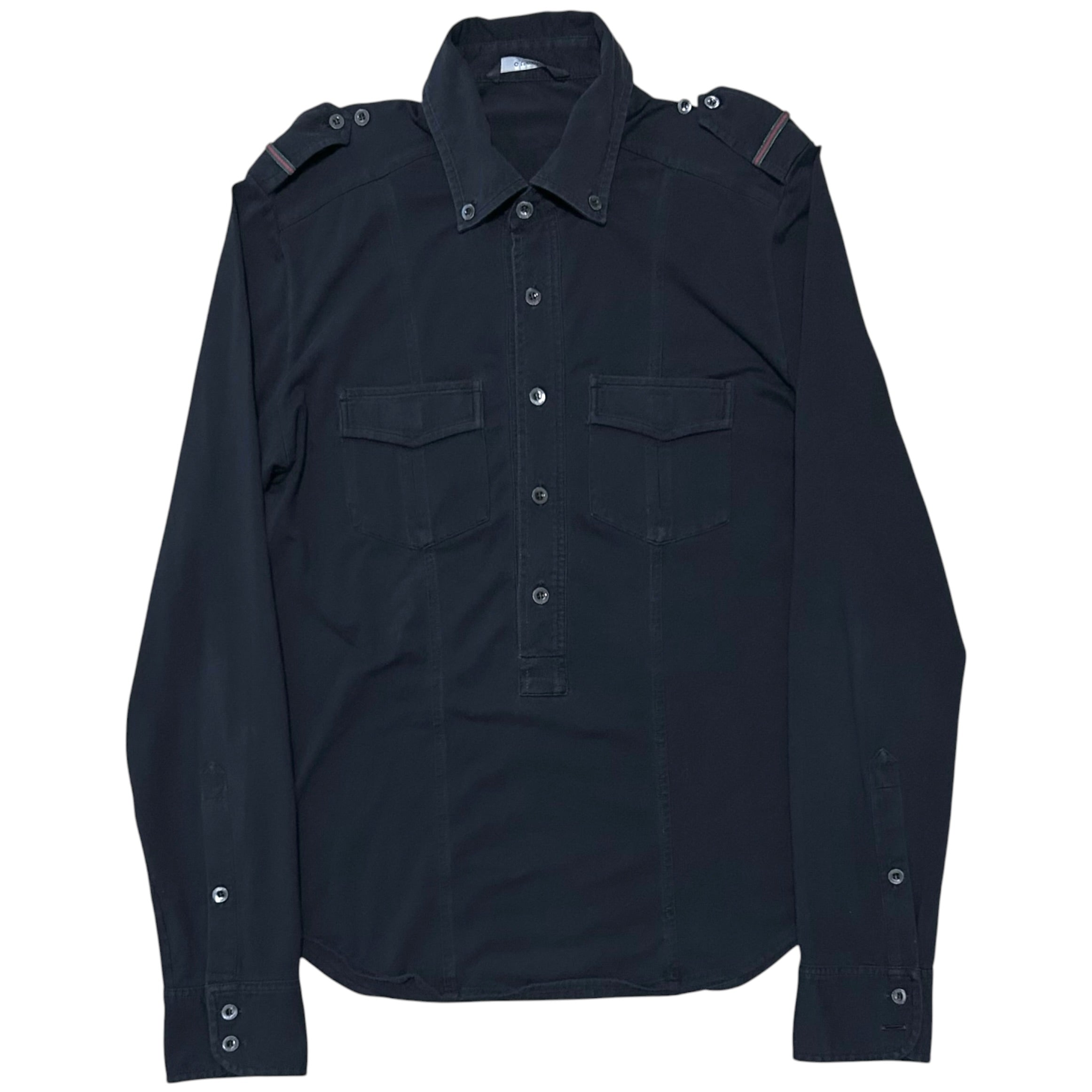 Gucci by Tom Ford Military Half Placket Shirt - 90s – Vertical Rags
