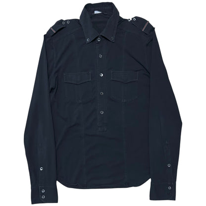 Gucci by Tom Ford Military Half Placket Shirt - 90s