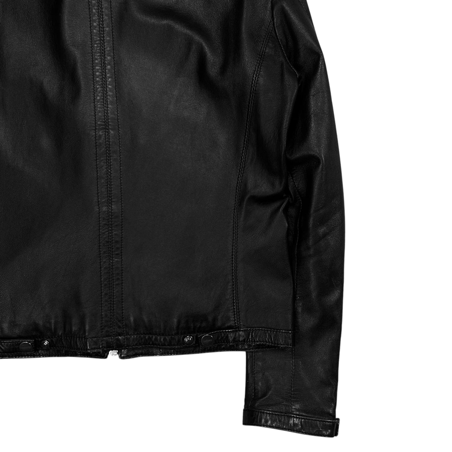 Dirk Bikkembergs Cafe Racer Leather Jacket