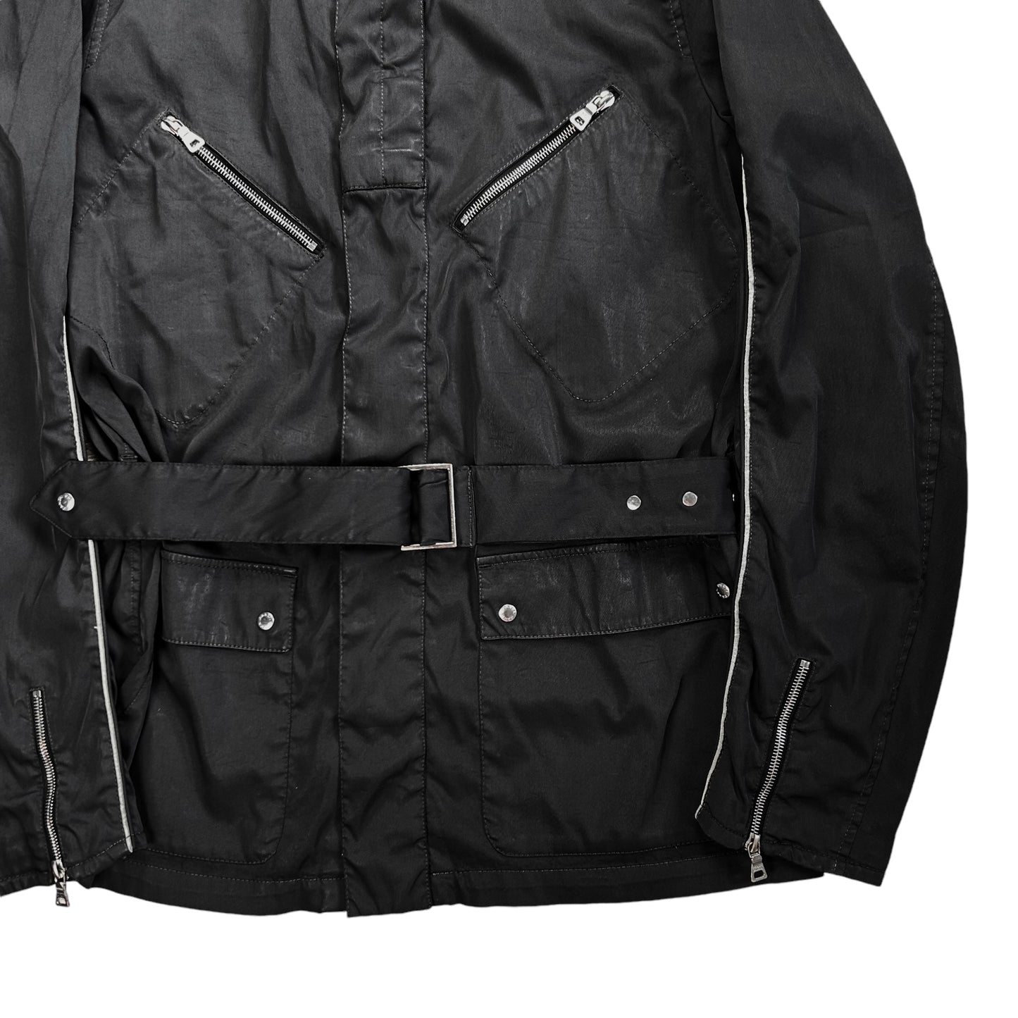 Prada Belted Piping Field Jacket