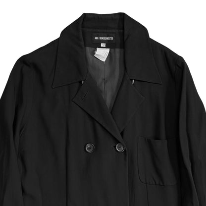 Ann Demeulemeester Double Breasted Fluid Rayon Coat - SS09