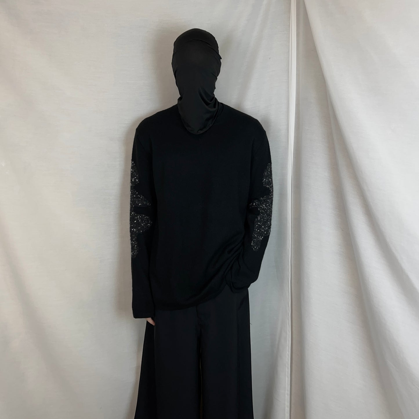 Comme des Garcons Shirt Intarsia Sleeve Sweater - AW19