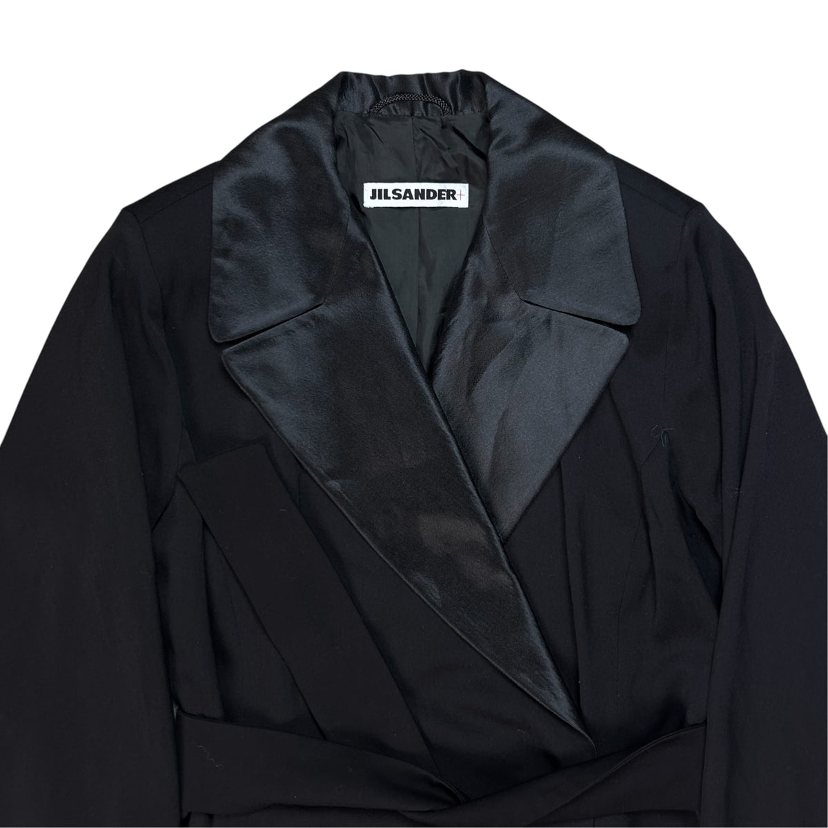 Jil Sander Belted Glossy Lapel Blazer - 80s