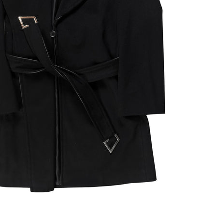 Gucci by Frida Giannini Leather Trimmed G-Belt Coat - AW10