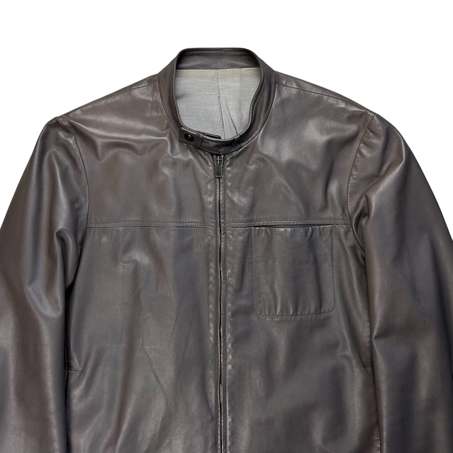 Jil Sander Leather Cafe Jacket - SS03