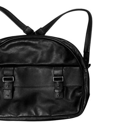 Jil Sander Dual Belted Circular Leather Backpack