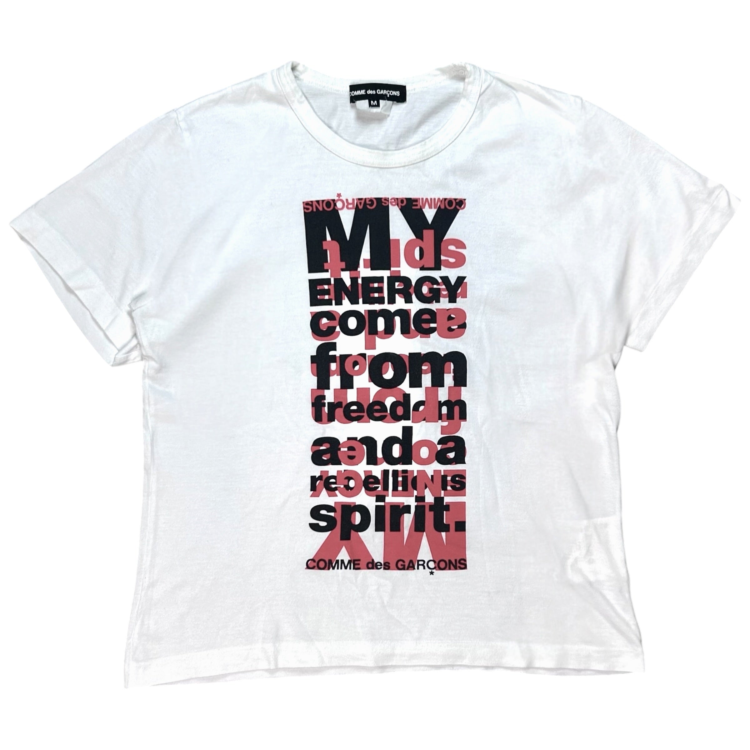 Comme des Garcons My Energy Come From Freedom T-Shirt - SS12