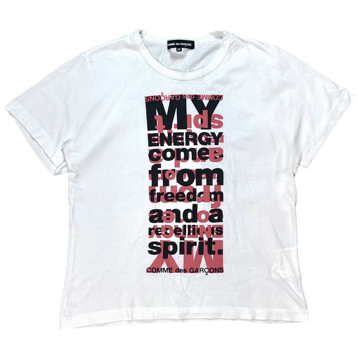 Comme des Garcons My Energy Come From Freedom T-Shirt - SS12
