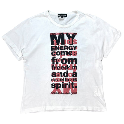 Comme des Garcons My Energy Come From Freedom T-Shirt - SS12