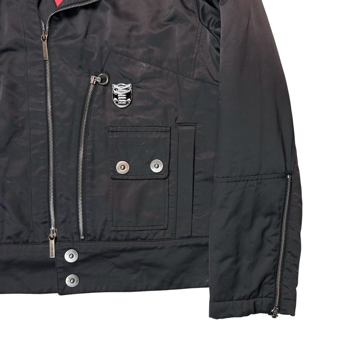 Dirk Bikkembergs Faux Fur Collar Pilot Jacket
