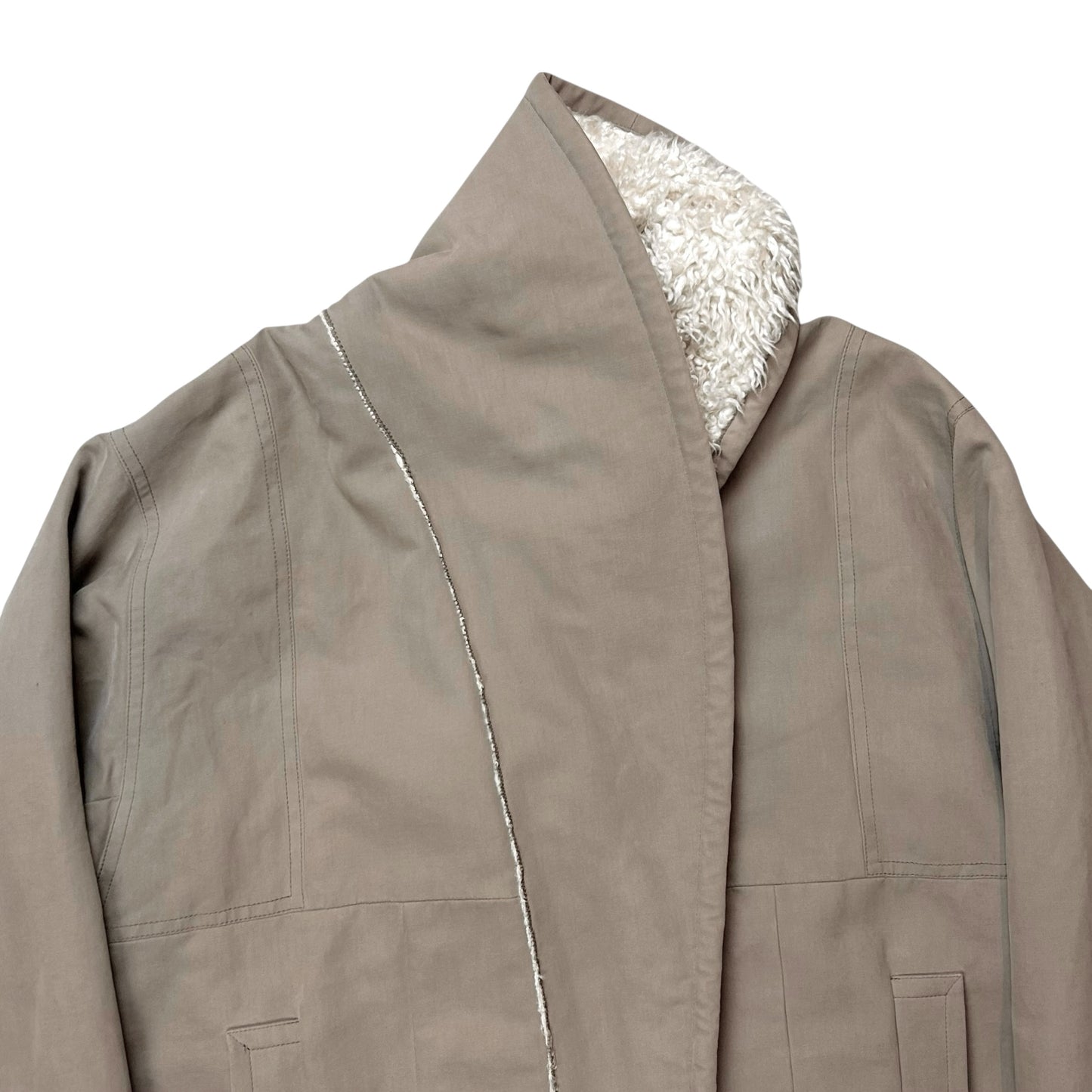 Dries Van Noten Sherpa Collar Coat - AW02