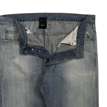 Dior Homme Weathered Straight Jeans - SS06