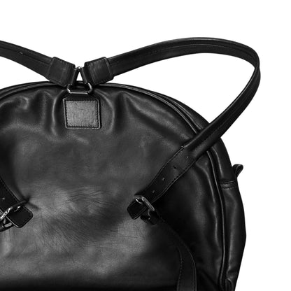 Jil Sander Dual Belted Circular Leather Backpack