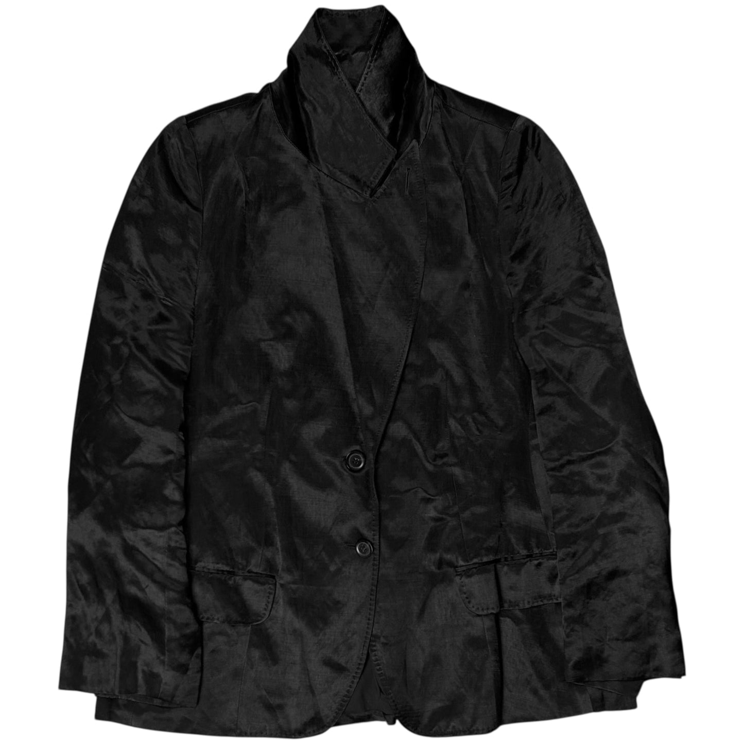 Ann Demeulemeester Glossy Linen Blazer