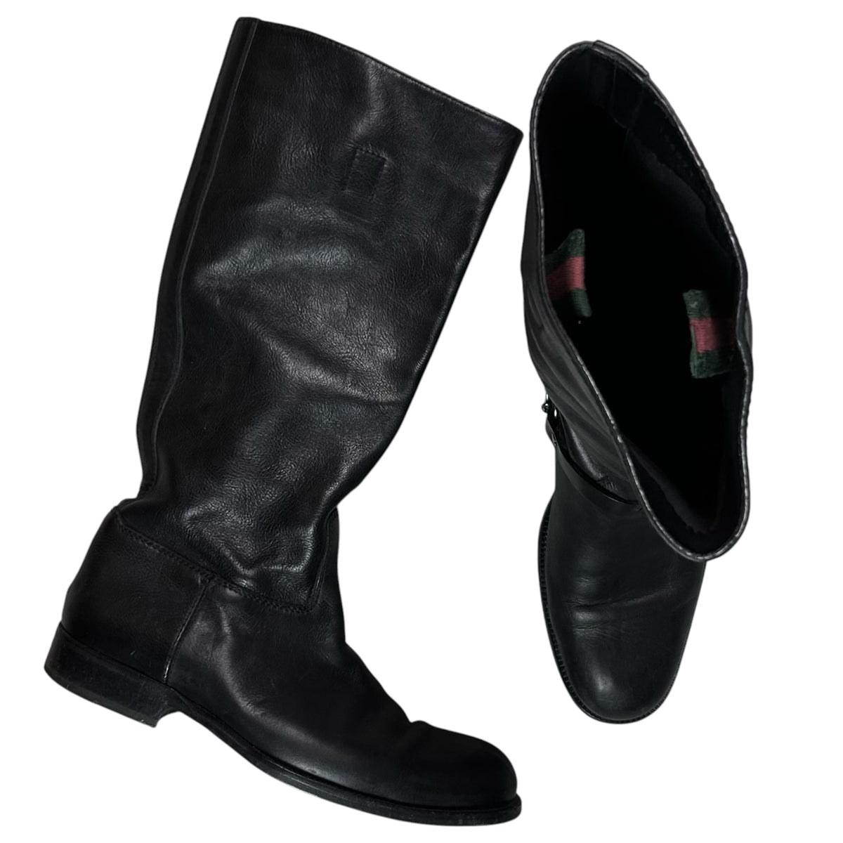 Gucci by Frida Giannini Horsebit Harness Riding Boots - AW06