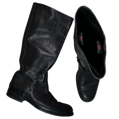 Gucci by Frida Giannini Horsebit Harness Riding Boots - AW06