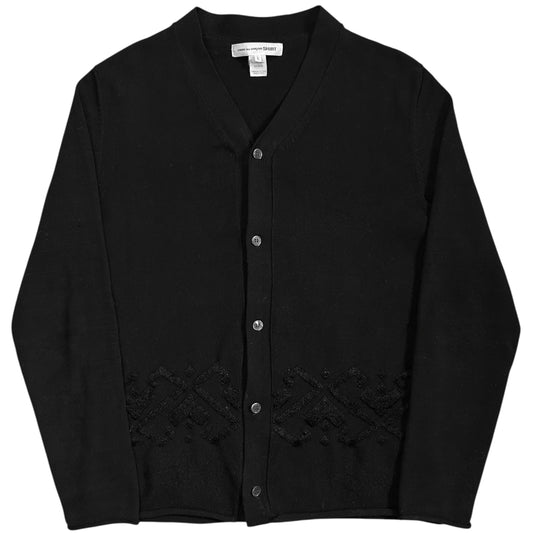 Comme des Garcons Shirt Geometric Embroidered Cardigan