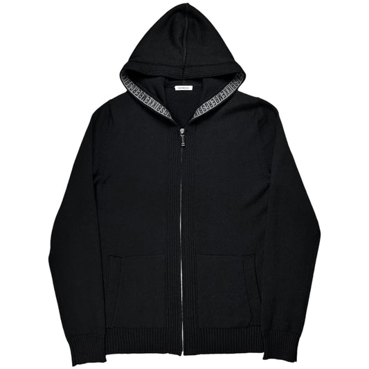 Dirk Bikkembergs Trimmed Knit Zip Hoodie