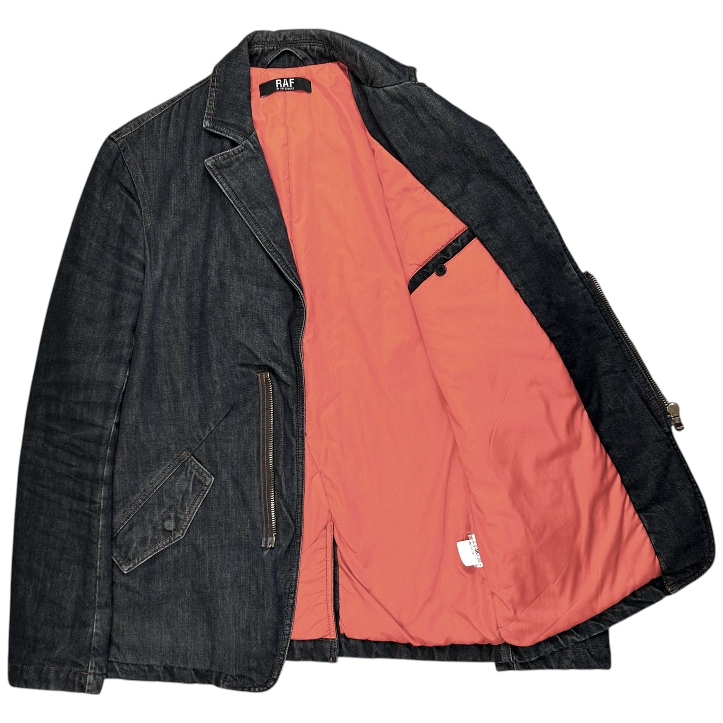 RAF by Raf Simons Padded Cargo Denim Blazer