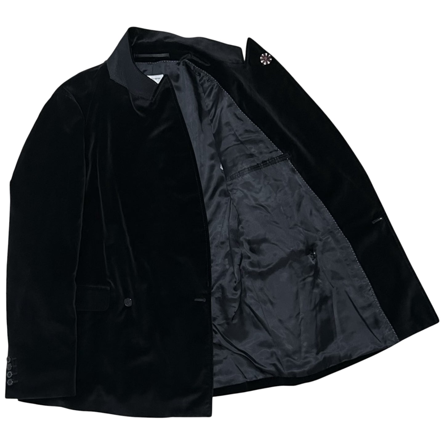 Dries Van Noten Starbust Button Velvet Blazer - AW11