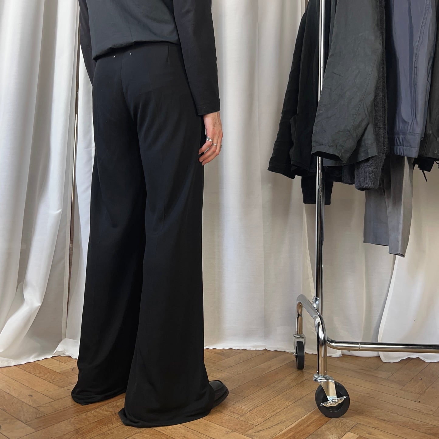 Maison Margiela Side Zip Waist Viscose Trousers - SS22