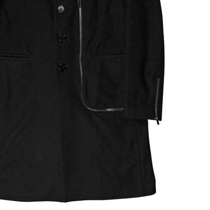 Dirk Bikkembergs L-Zip Wool Coat