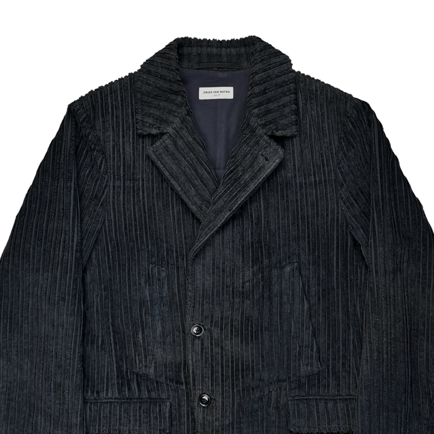 Dries Van Noten Asymmetric Corduroy Blazer