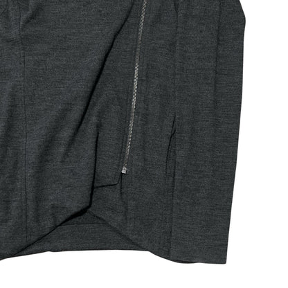 Helmut Lang Asymmetric Zip Drape Cardigan - AW07