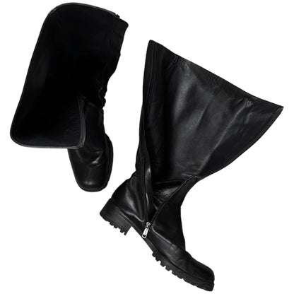 Jil Sander Tall Zip Combat Boots