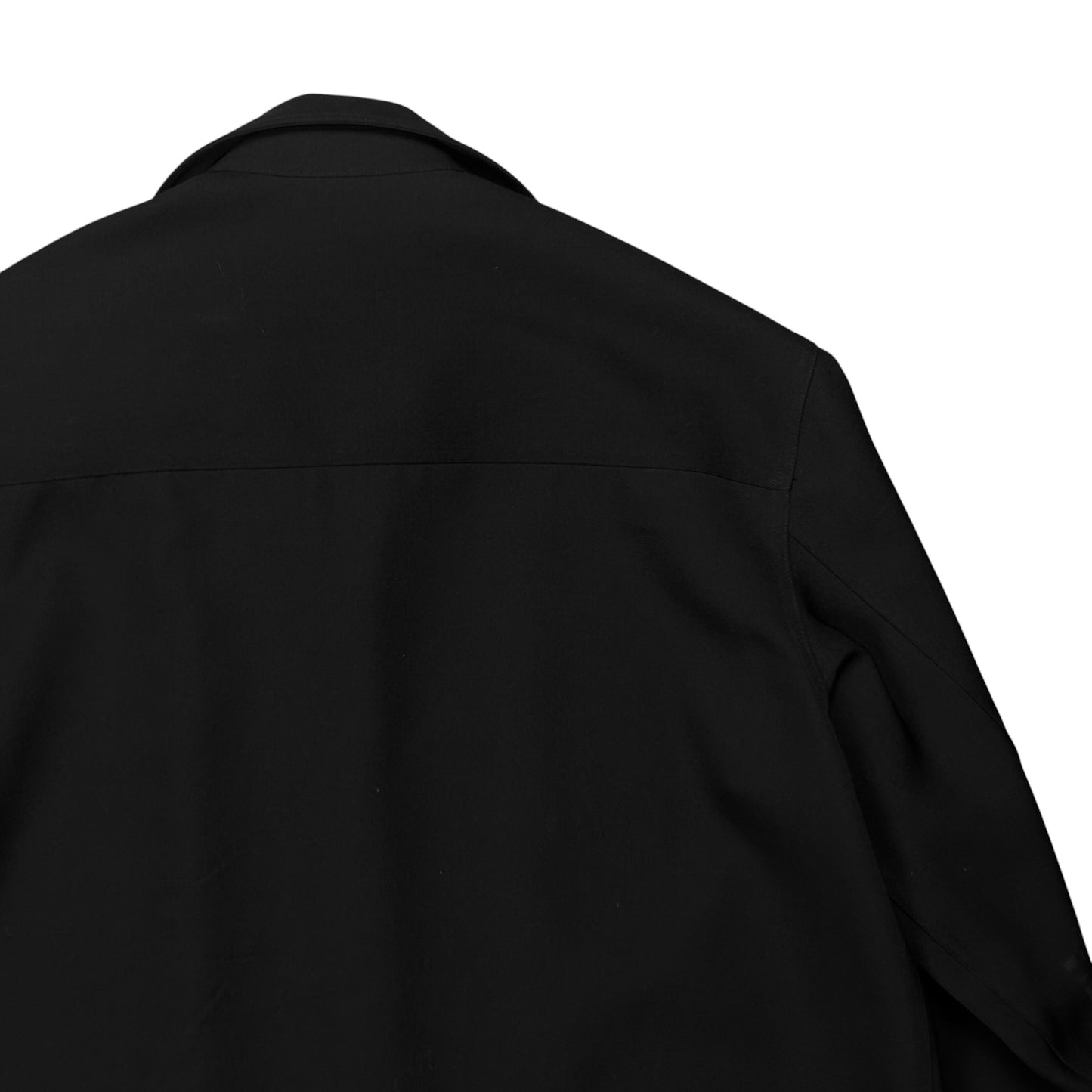 Jil Sander Asymmetric Zip Gabardine Shirt - AW22