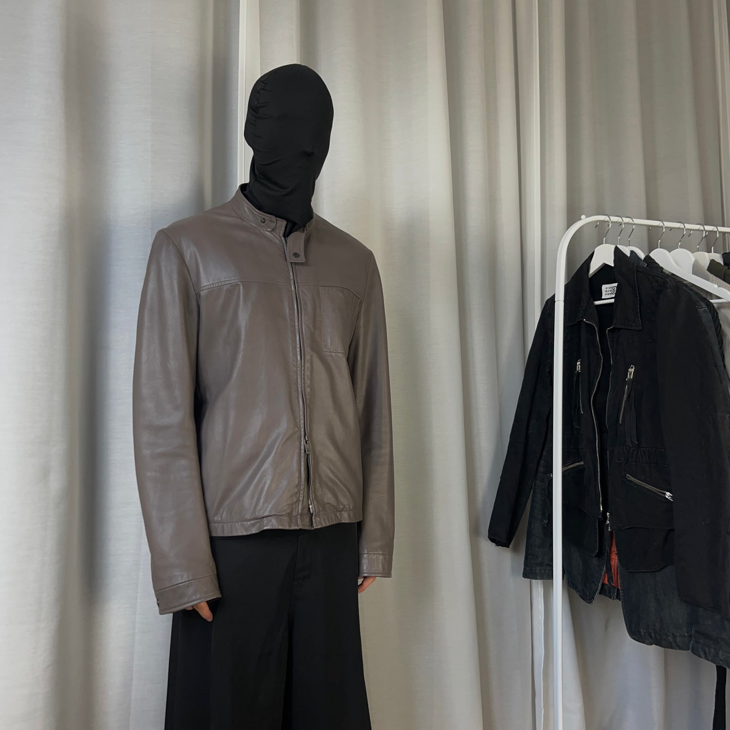 Jil Sander Leather Cafe Jacket - SS03