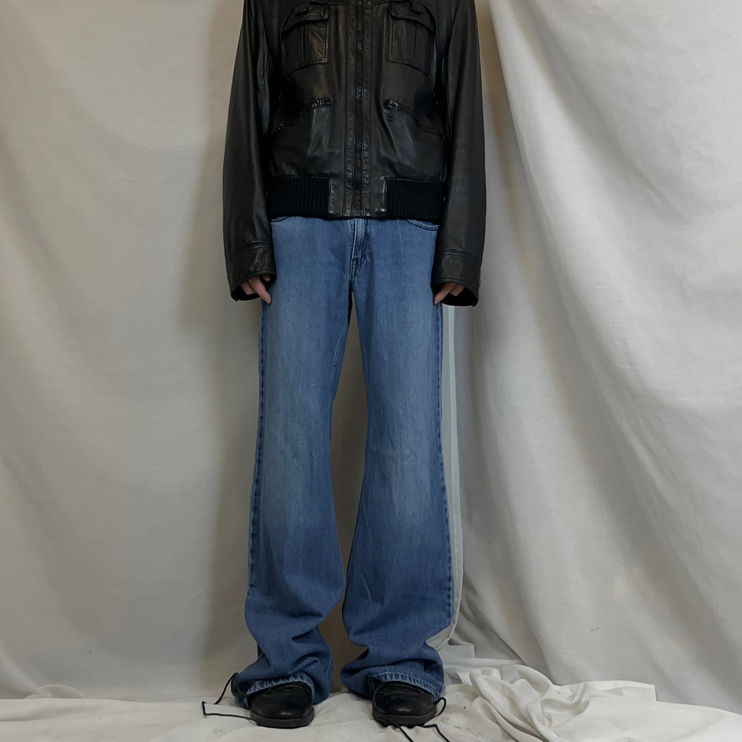 MM6 Maison Margiela Deconstructed Pocket Flared Jeans - AW16