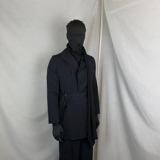 Comme des Garcons Asymmetric Belted Back Pleated Jacket - AW15