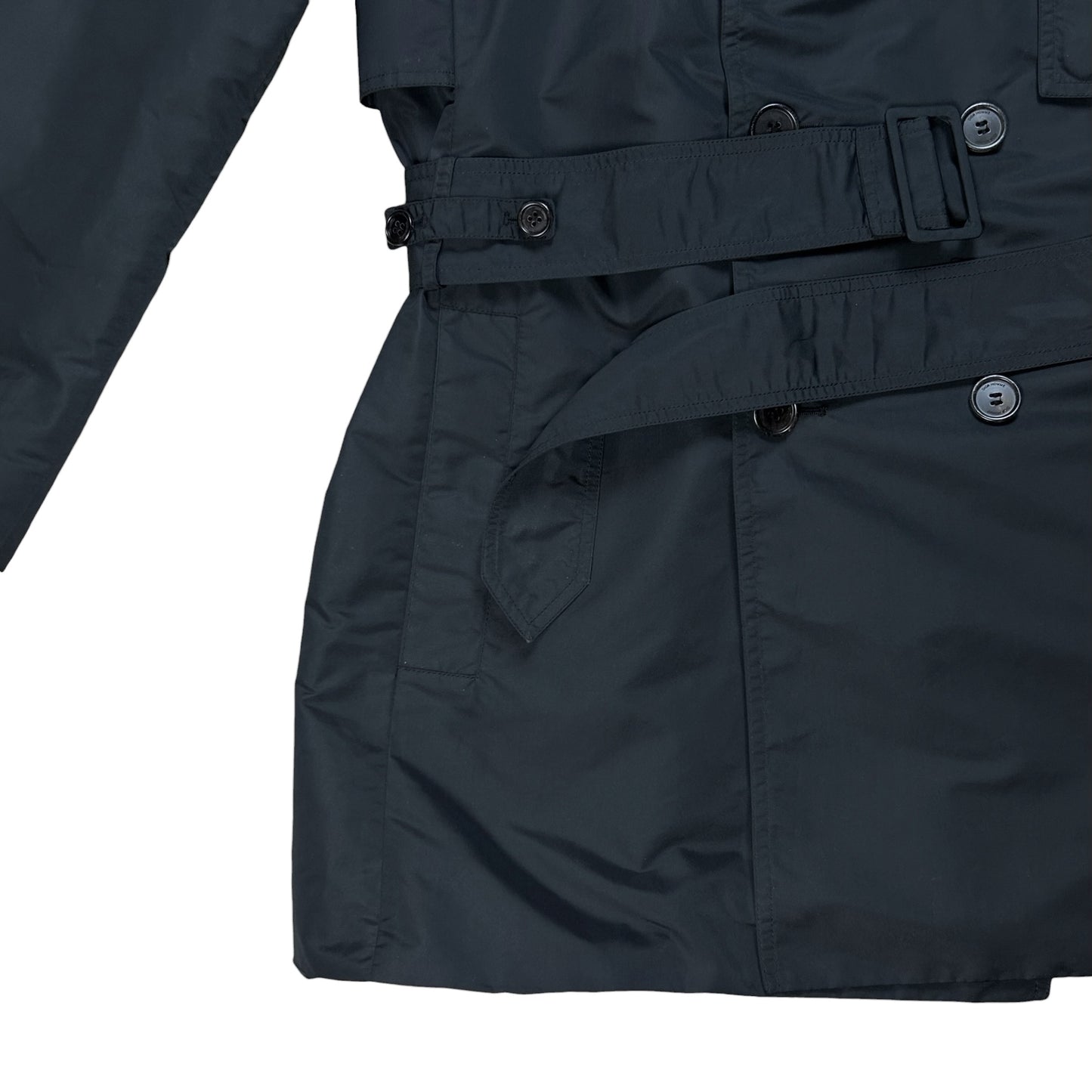Dior Homme Back Panel Silk Trench Coat - SS08