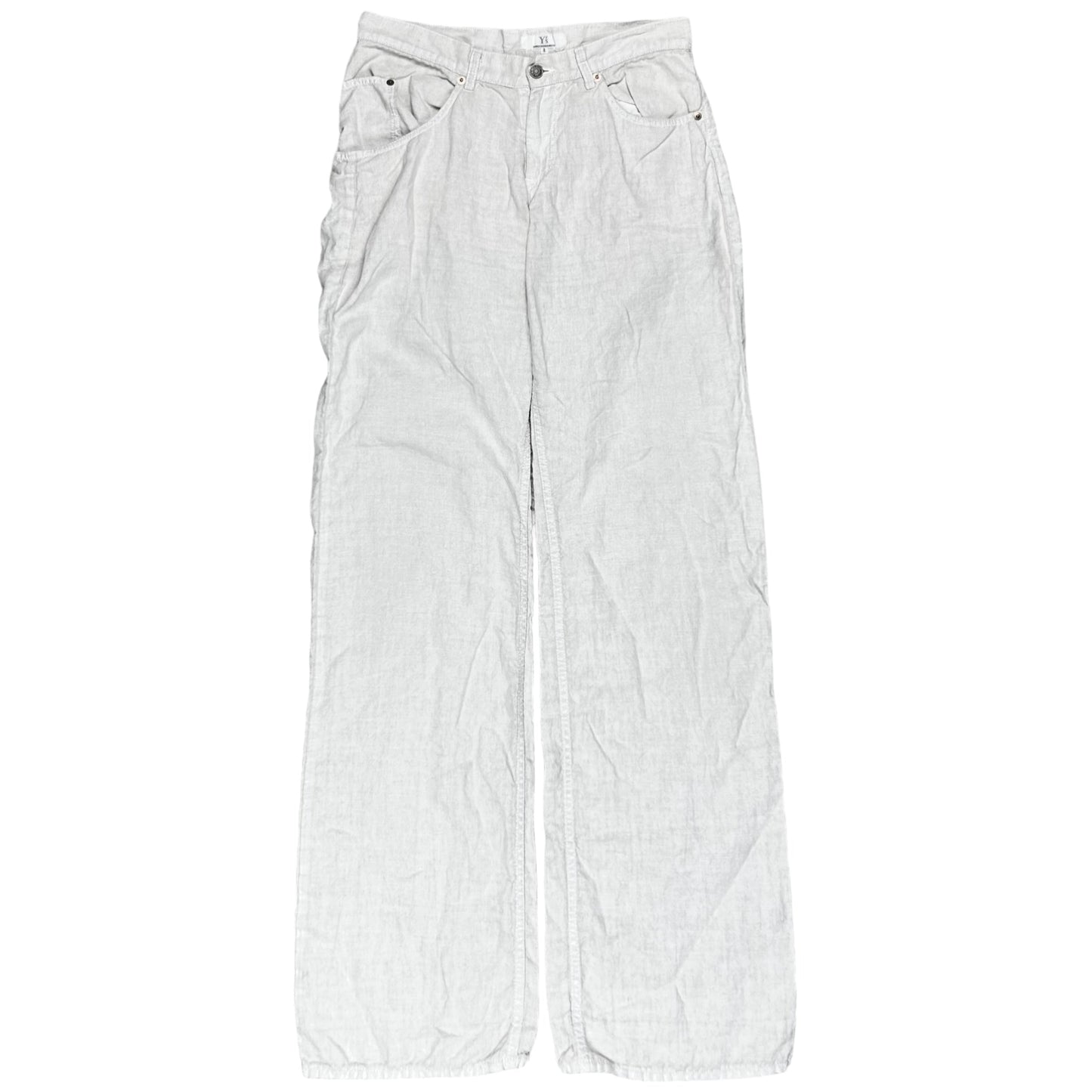 Y‘s Yohji Yamamoto Deconstructed Back Pocket Linen Pants